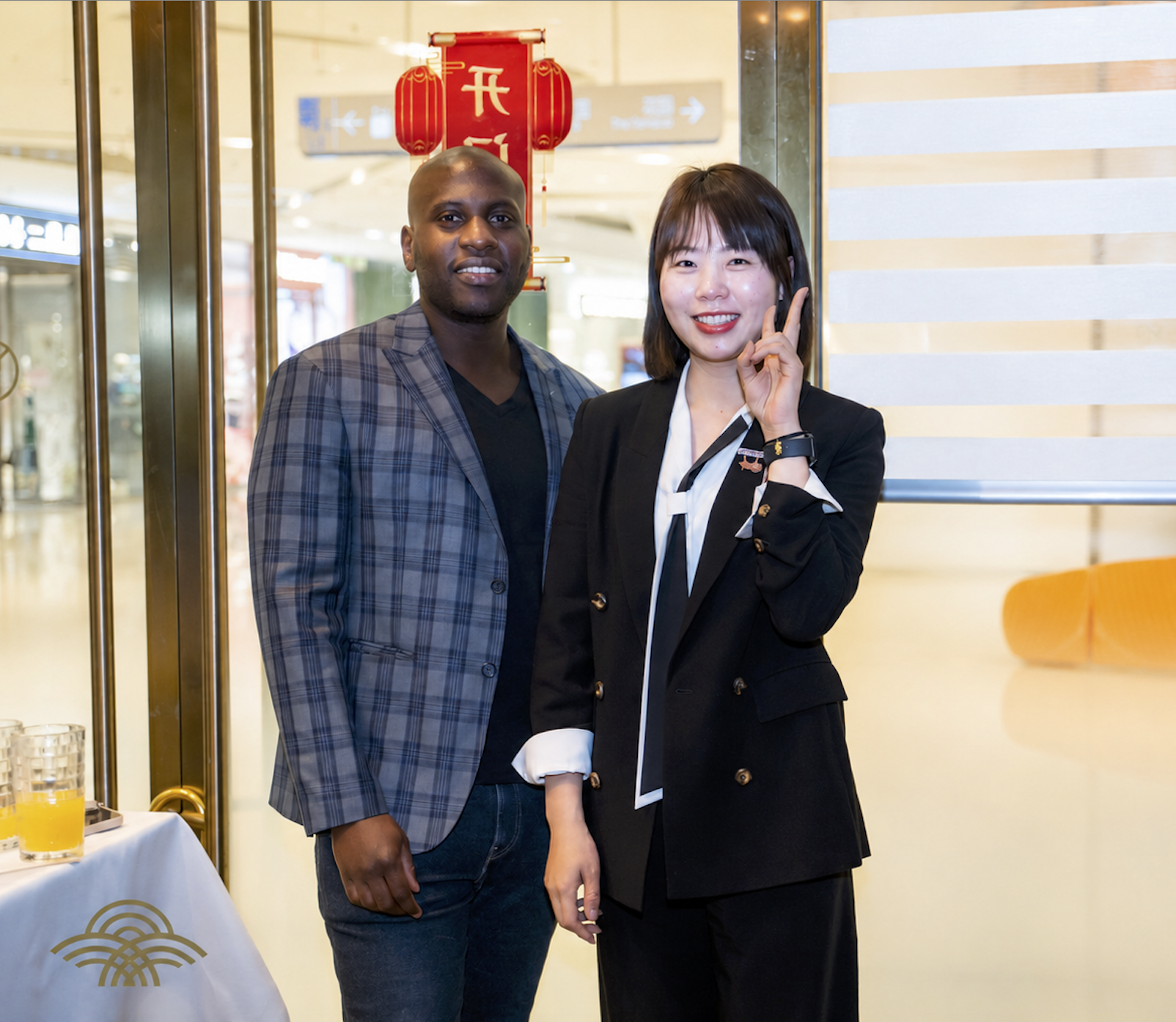 DWS with a supplier partner at an industry event